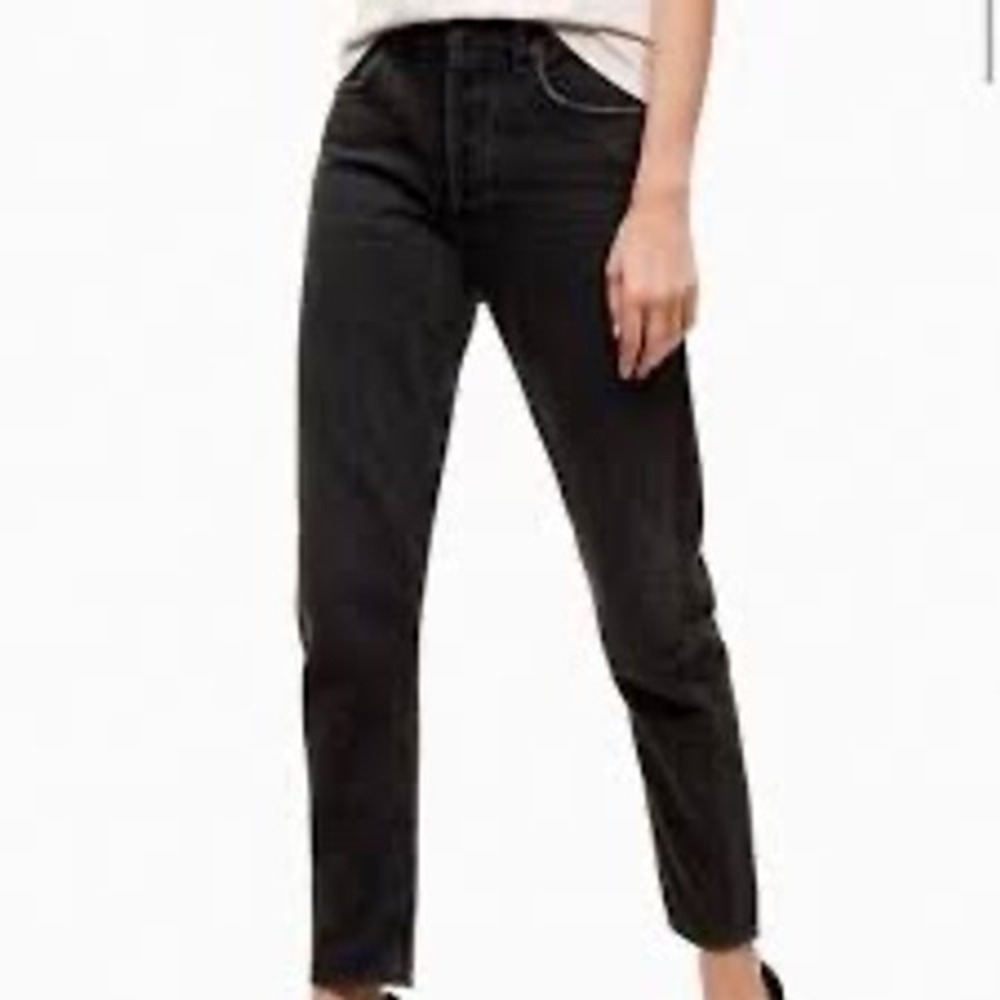 Talula x AGOLDE taper jeans Womens 26 Black Excellent High Rise Button Fly